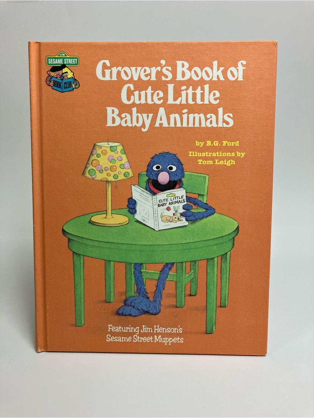 Vintage Sesame Street 1980 Grover's Book of Cute Little Baby Animals 80s Muppets